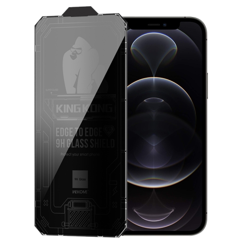 

For iPhone 12 Pro WK WTP-067 King Kong Vacha 9D Curved Privacy Tempered Glass Film(Black)