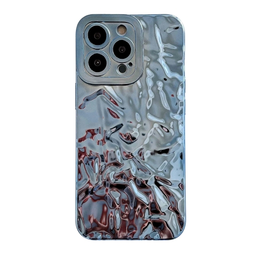 

For iPhone 14 Plus Meteorite Texture Electroplating TPU Phone Case(Blue)