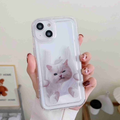 

For iPhone 14 Airbag Shockproof Phone Case(Cat)