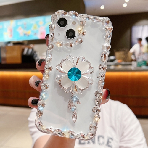 

For iPhone 12 Pro Sunflower Diamond Phone Case(Transparent)
