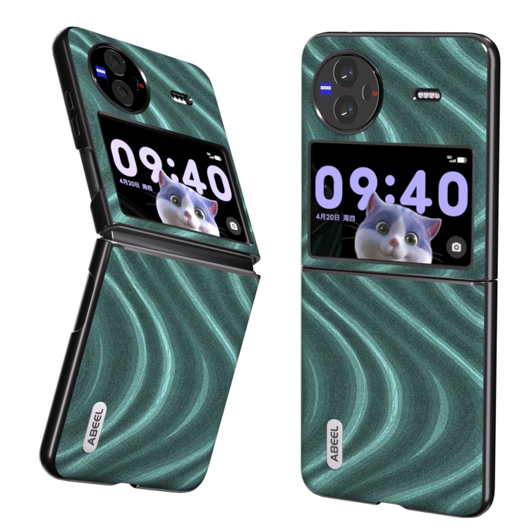 

For vivo X Flip Galactic Pattern Protective Phone Case(Green)