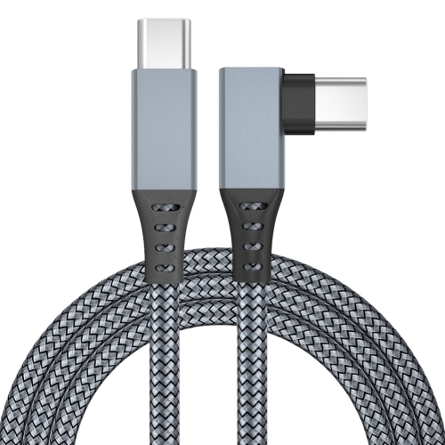 

6m USB-C / Type-C to USB-C / Type-C Elbow 5Gbps 60W USB3.1 Gen1 Fast Charging Data-sync Cable(Grey)