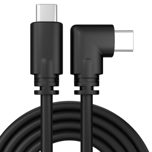 

0.5m USB / Type-C to USB-C / Type-C Elbow 5Gbps 60W USB3.1 Gen1 Fast Charging Data-sync Cable(Black)