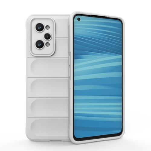 

For Realme GT2 Magic Shield TPU + Flannel Phone Case(White)