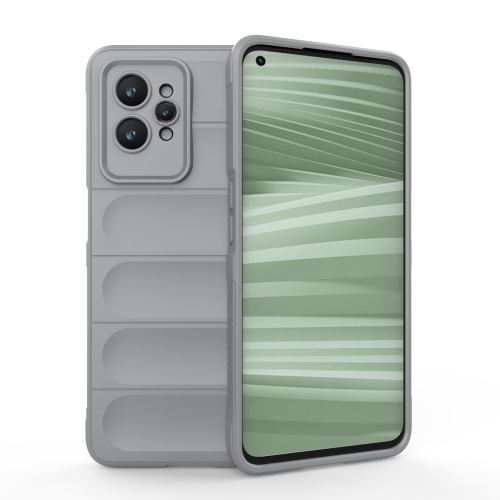 

For Realme GT2 Pro Magic Shield TPU + Flannel Phone Case(Grey)