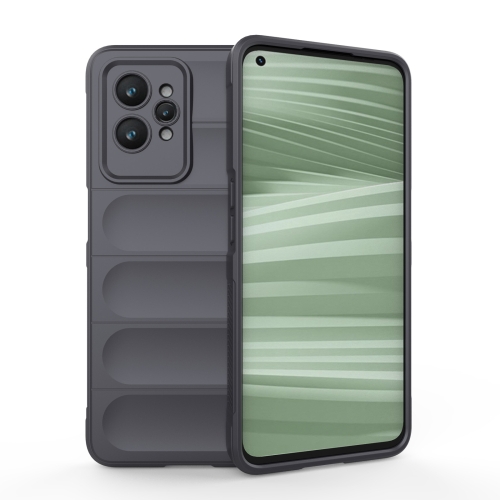 

For Realme GT2 Pro Magic Shield TPU + Flannel Phone Case(Dark Grey)