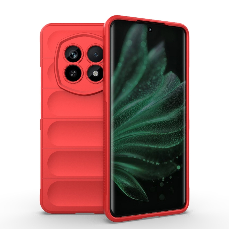 For Realme P2 Pro 5G Global Magic Shield TPU Flannel Phone Case(Red)