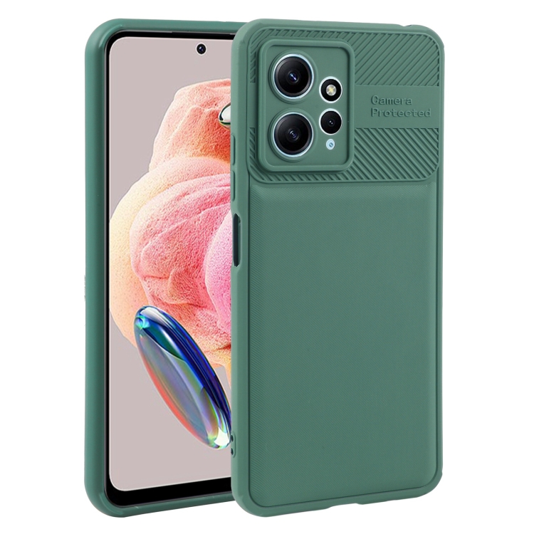 

For Xiaomi Redmi Note 10 Twill Texture TPU Shockproof Phone Case(Green)