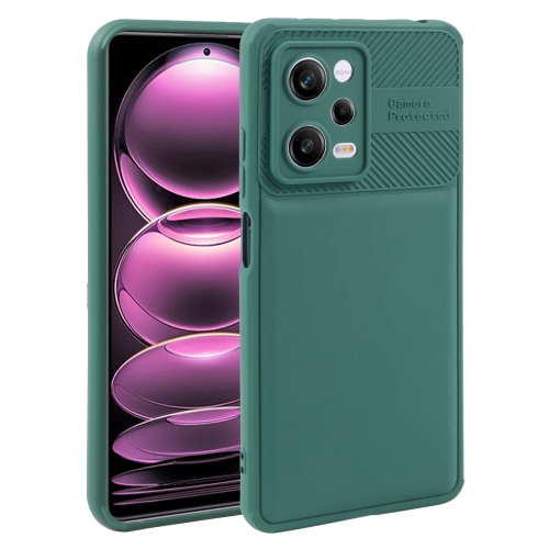 

For Xiaomi Redmi Note 12 Pro 5G Twill Texture TPU Shockproof Phone Case(Green)