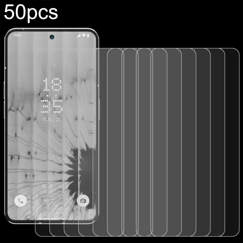 

For Nothing Phone 2 50pcs 0.26mm 9H 2.5D Tempered Glass Film