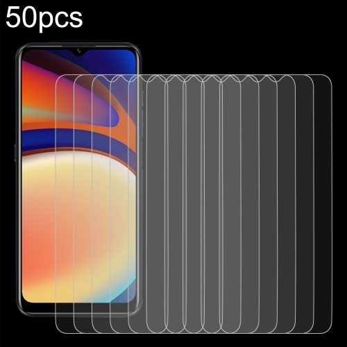 

For OUKITEL C32 50pcs 0.26mm 9H 2.5D Tempered Glass Film