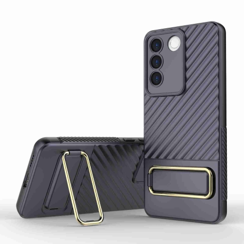 

For vivo S16e 5G Wavy Textured Phone Case (Purple)