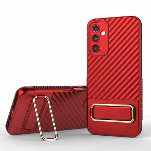 

For Samsung Galaxy A14 5G Wavy Textured Phone Case (Red)