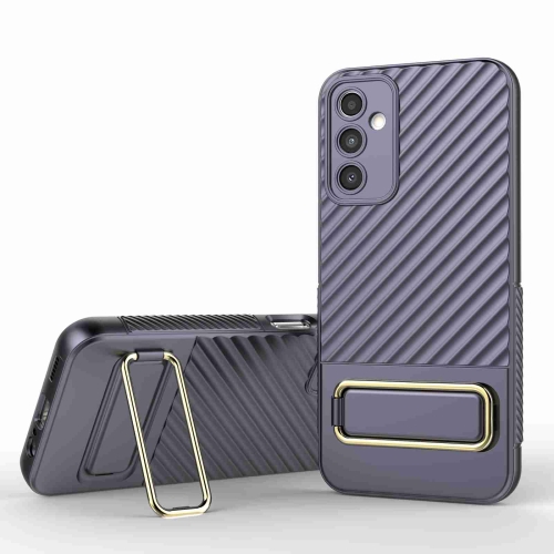 

For Samsung Galaxy A14 5G Wavy Textured Phone Case (Purple)
