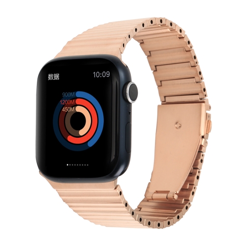 Ocean Metal Replacement Watch Band For Apple Watch 4 44mm Rose Gold