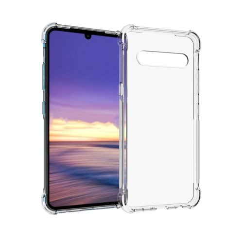 

For LG V60 ThinQ 5G Shockproof Non-slip Waterproof Thickening TPU Protective Case(Transparent)