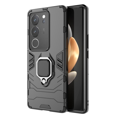 

For vivo S17 / S17 Pro Magnetic Ring Holder PC + TPU Phone Case(Black)