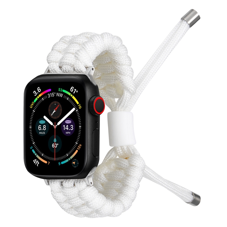 

Stretch Plain Silicone Bean Watch Band For Apple Watch Ultra 49mm(White)