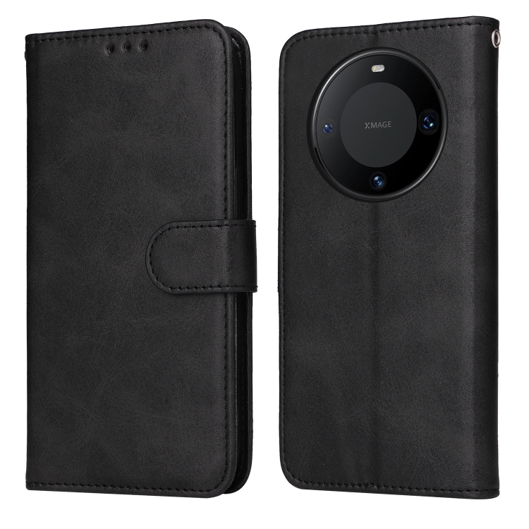 

For Huawei Mate 60 Pro Classic Calf Texture Flip Leather Phone Case(Black)