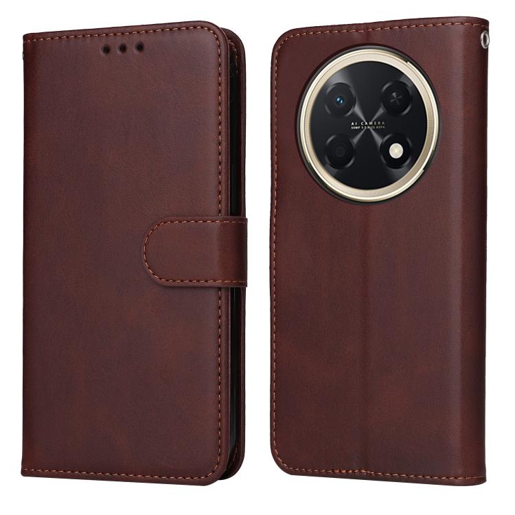 

For Huawei Enjoy 90 Pro Max 5G Classic Calf Texture Flip Leather Phone Case(Brown)
