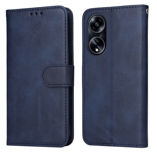 

For OPPO A1 5G Classic Calf Texture Flip Leather Phone Case(Blue)