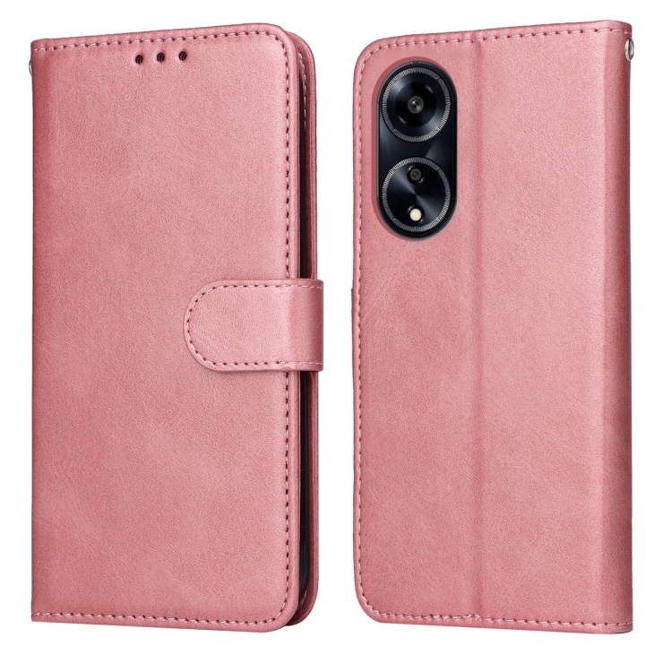 

For OPPO A1 5G Classic Calf Texture Flip Leather Phone Case(Rose Gold)