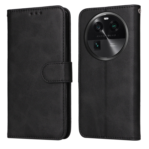 

For OPPO Find X6 Pro Classic Calf Texture Flip Leather Phone Case(Black)