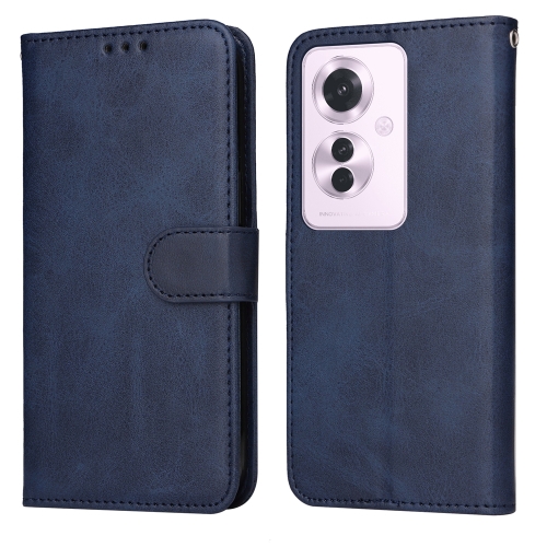 

For OPPO Reno11 F Global / F25 Pro Global Classic Calf Texture Flip Leather Phone Case(Blue)