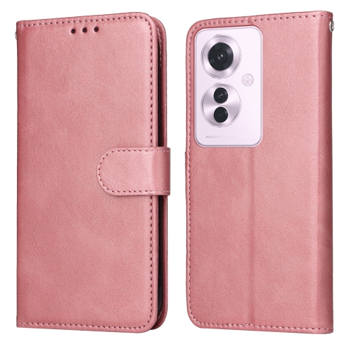 

For OPPO Reno11 F Global / F25 Pro Global Classic Calf Texture Flip Leather Phone Case(Rose Gold)