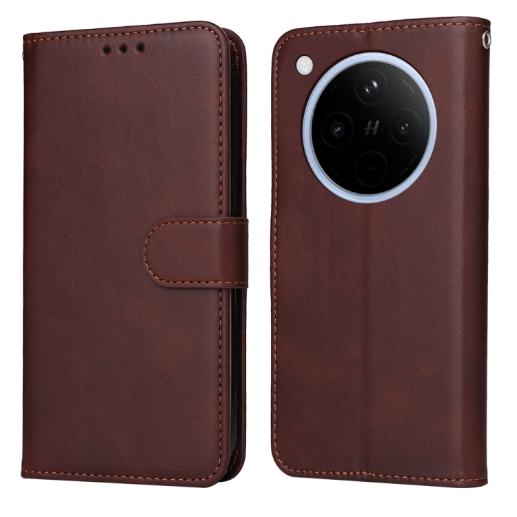

For OPPO Find X8 Classic Calf Texture Flip Leather Phone Case(Brown)