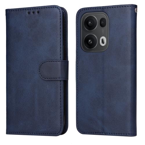 

For OPPO Reno13 Pro Global Classic Calf Texture Flip Leather Phone Case(Blue)