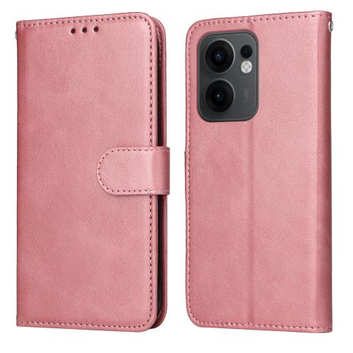 

For OPPO Reno13 F 4G / 5G Classic Calf Texture Flip Leather Phone Case(Rose Gold)