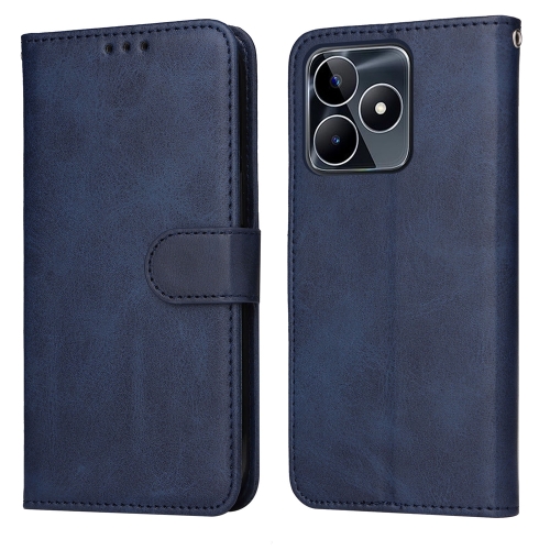 

For Realme C53 / Narzo N53 Classic Calf Texture Flip Leather Phone Case(Blue)