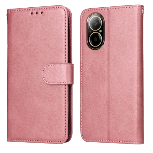 

For Realme C67 4G Global Classic Calf Texture Flip Leather Phone Case(Rose Gold)