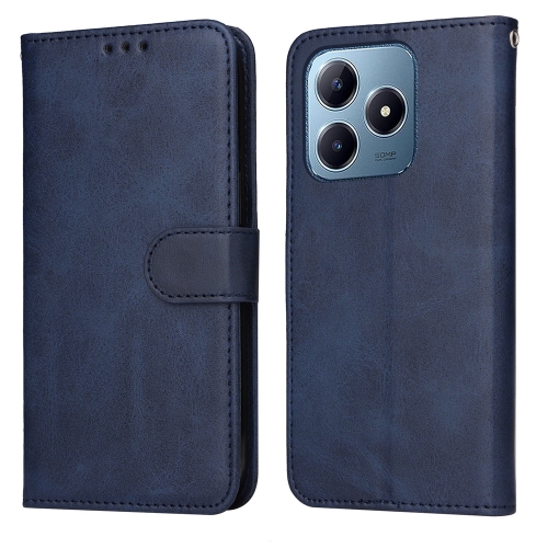 

For Realme C63 / C61 / Note 60 Classic Calf Texture Flip Leather Phone Case(Blue)