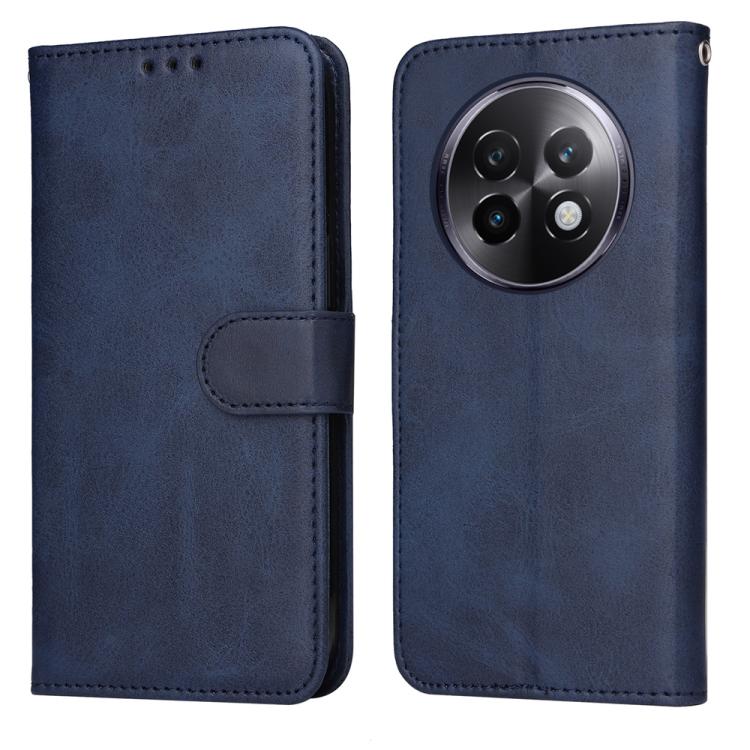 

For Realme 13+ Classic Calf Texture Flip Leather Phone Case(Blue)