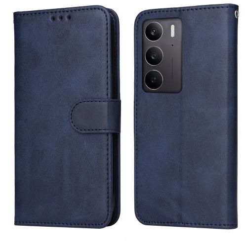 

For Realme C75 / Realme 14x Classic Calf Texture Flip Leather Phone Case(Blue)