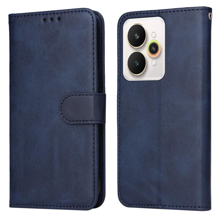 

For Realme 15 5G / Realme 15 Pro 5G Classic Calf Texture Flip Leather Phone Case(Blue)