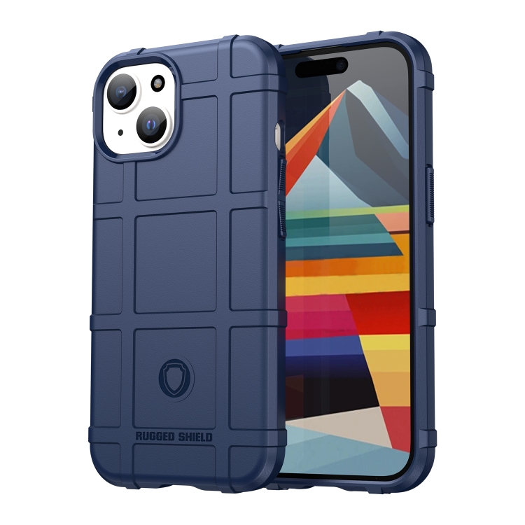

For iPhone 15 Full Coverage Shockproof TPU Phone Case(Blue)