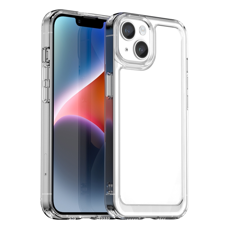 

For iPhone 15 Plus Colorful Series Acrylic + TPU Phone Case(Transparent)