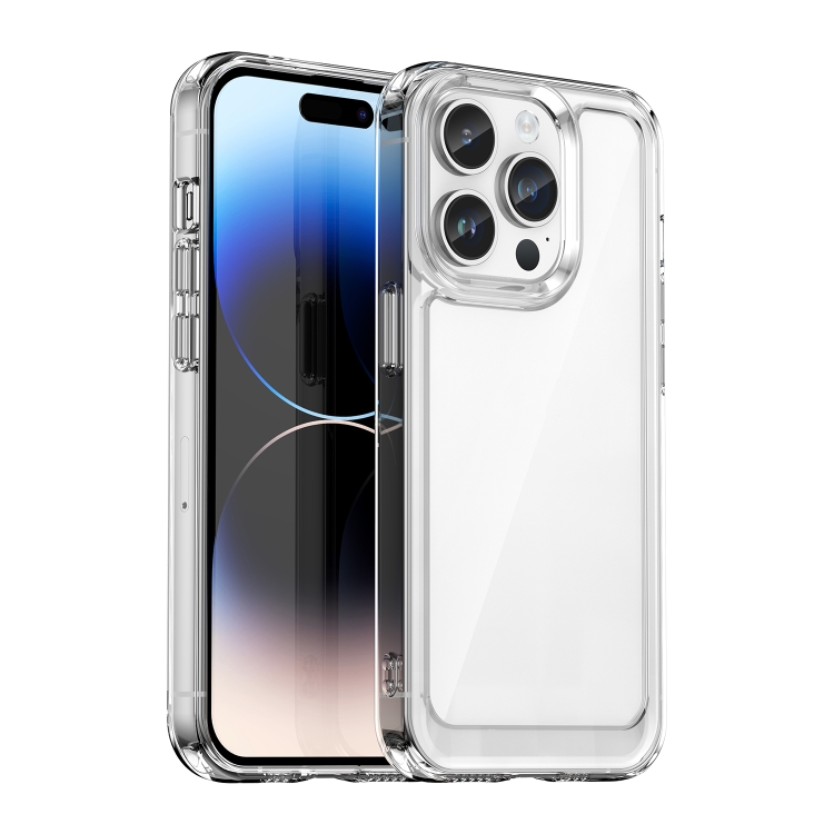 

For iPhone 15 Pro Colorful Series Acrylic + TPU Phone Case(Transparent)