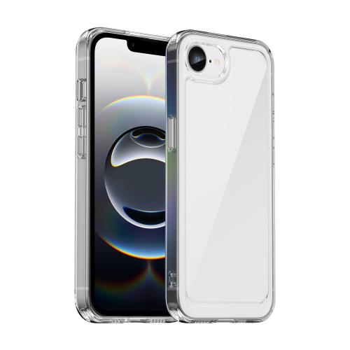 

For iPhone 16e Colorful Series Acrylic + TPU Phone Case(Transparent)