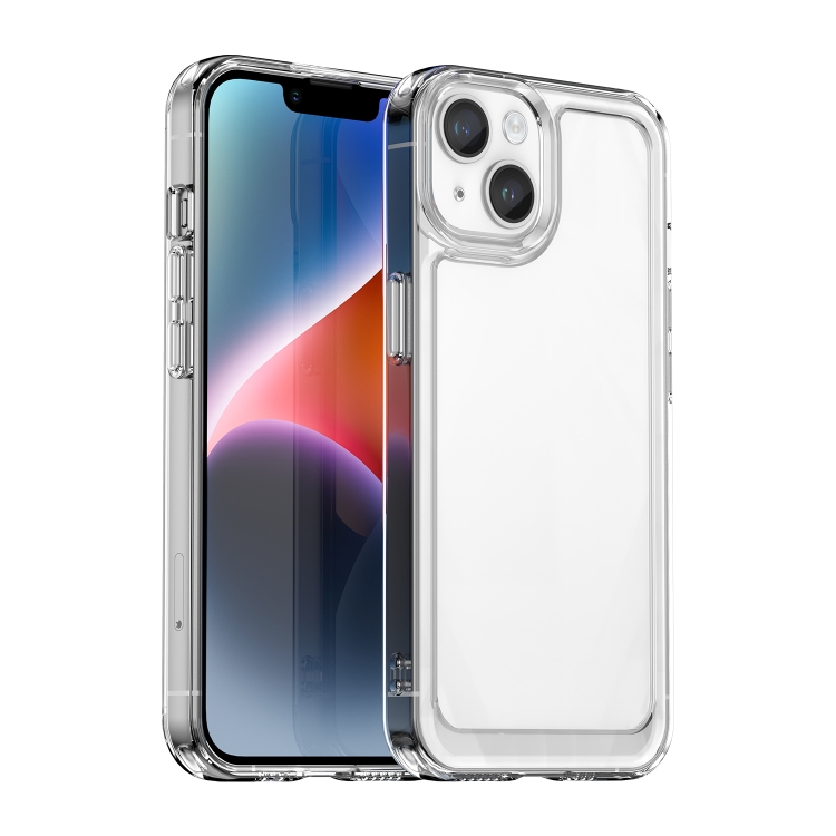 

For iPhone 15 Plus Candy Series TPU Phone Case(Transparent)