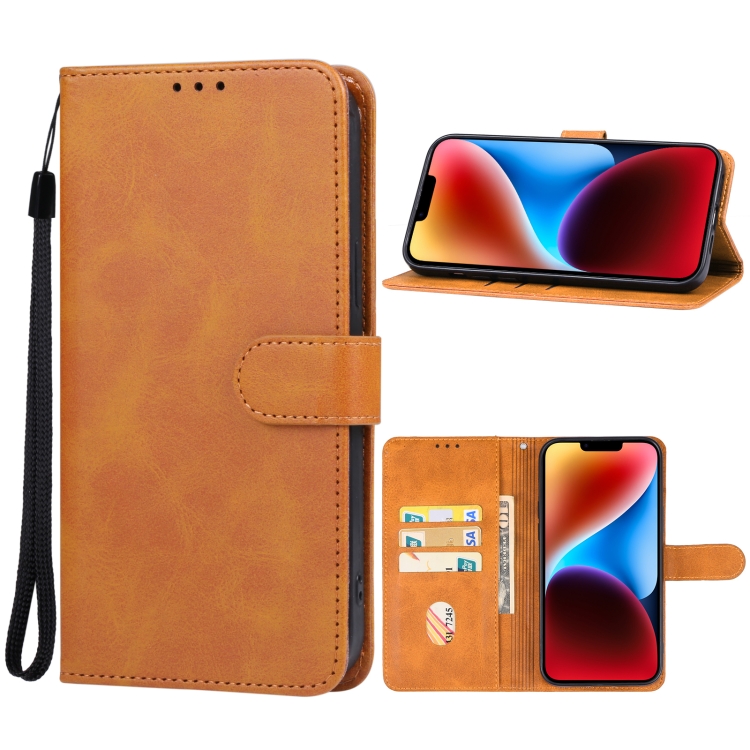 

For iPhone 15 Leather Phone Case(Brown)