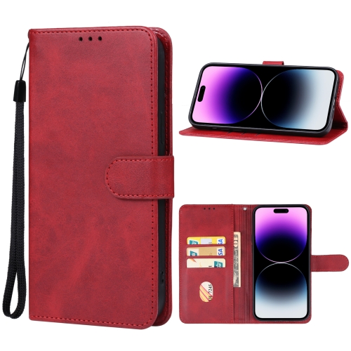 

For iPhone 15 Pro Leather Phone Case(Red)