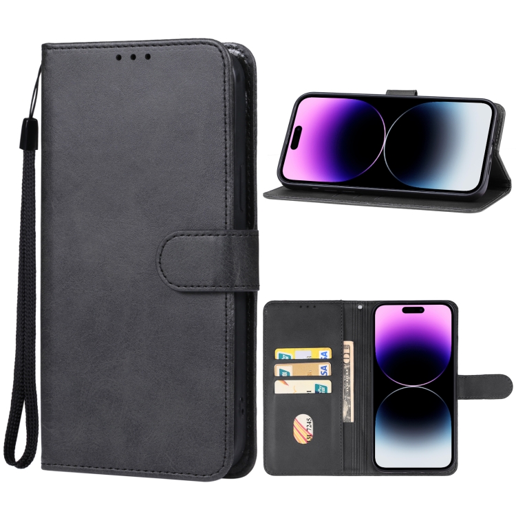 

For iPhone 15 Pro Leather Phone Case(Black)