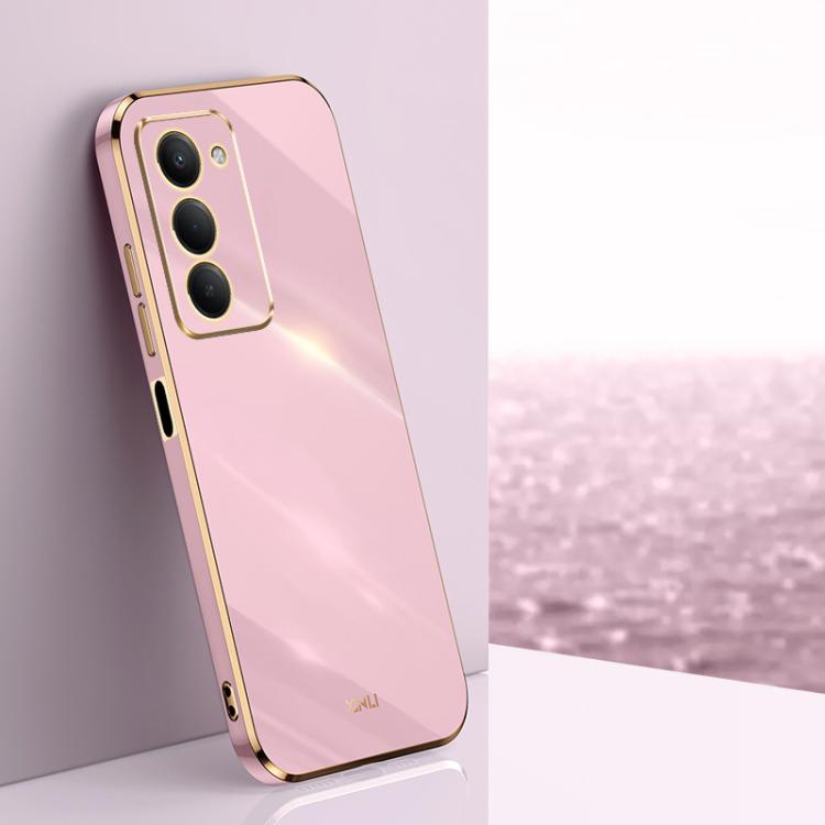 

For Redmi 15 5G Global / 4G SEA 169.5 XINLI Straight Edge 6D Electroplate TPU Phone Case(Cherry Purple)