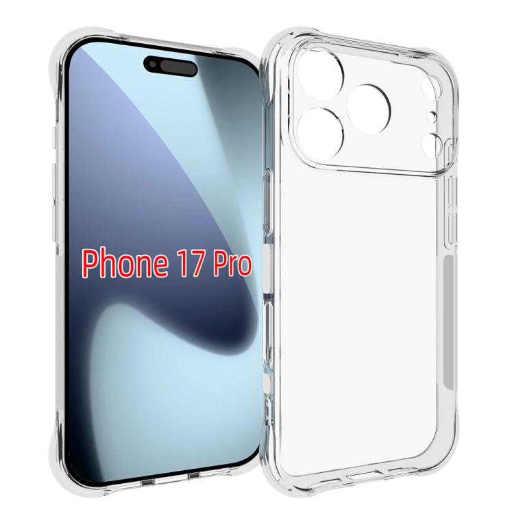 

For iPhone 17 Pro Shockproof Non-slip Thickening TPU Phone Case(Transparent)