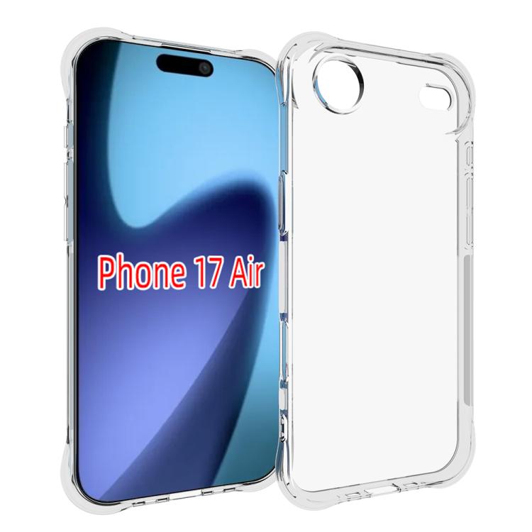 

For iPhone 17 Air Shockproof Non-slip Thickening TPU Phone Case(Transparent)