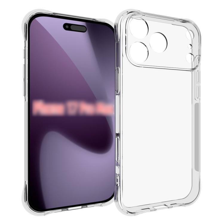 For iPhone 18 Pro Max Shockproof Non-slip Thickening TPU Phone Case(Transparent)